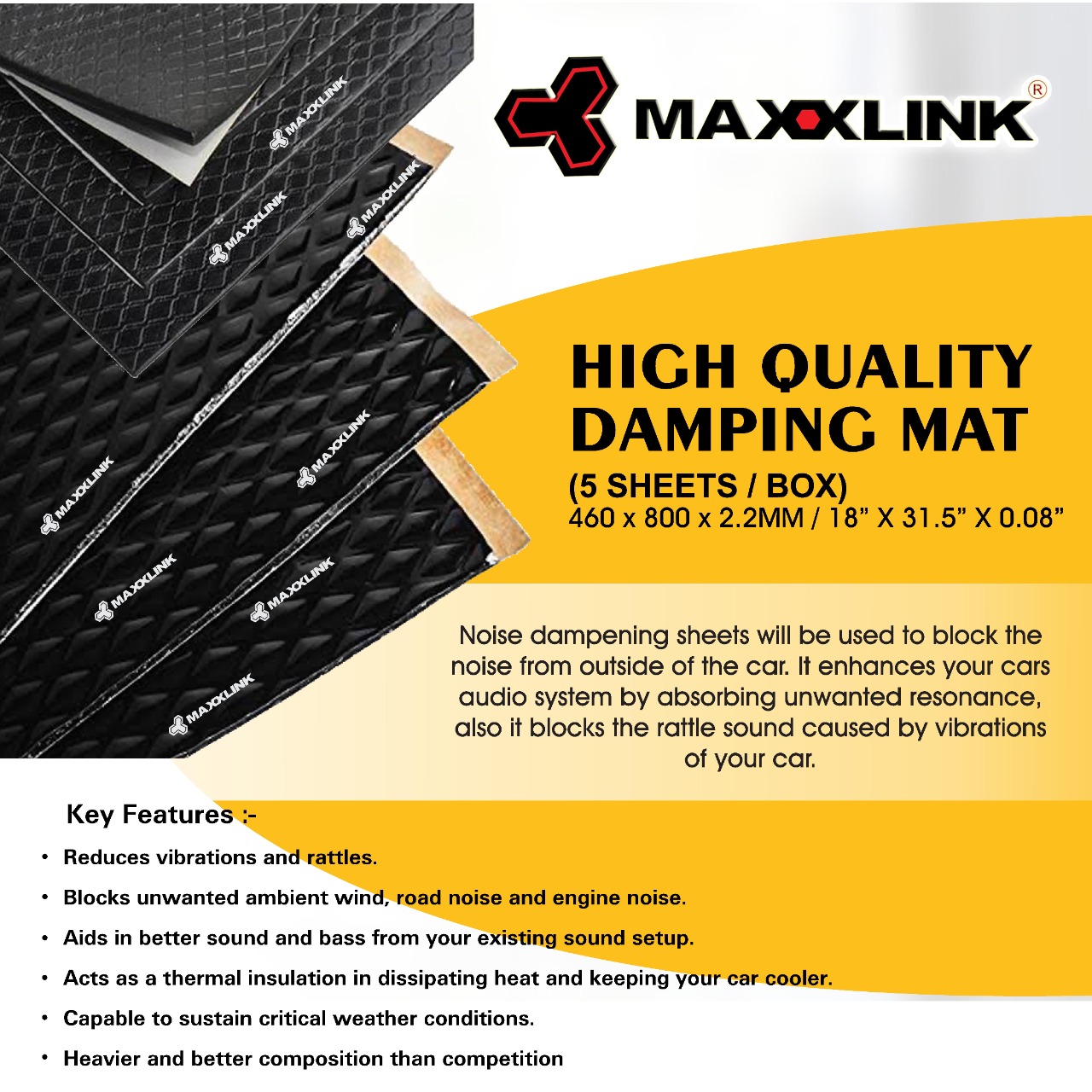 Maxxlink Damping Sheets