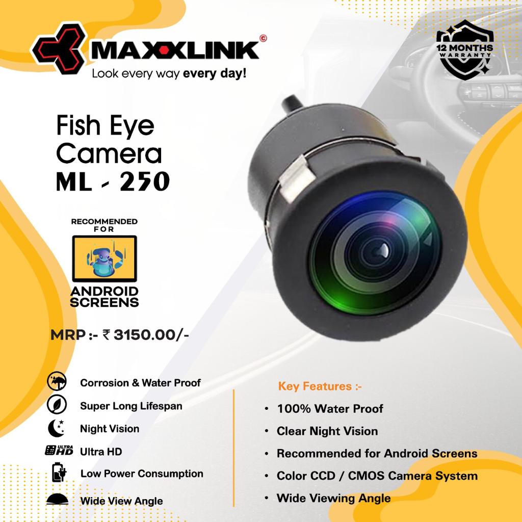 Maxxlink ML 250 Fish Eye Rear View HD Camera