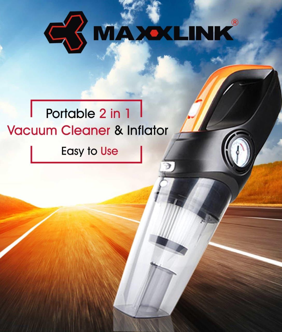 Maxxlink ML 3850 Vacuum Cleaner & Tyre Inflator